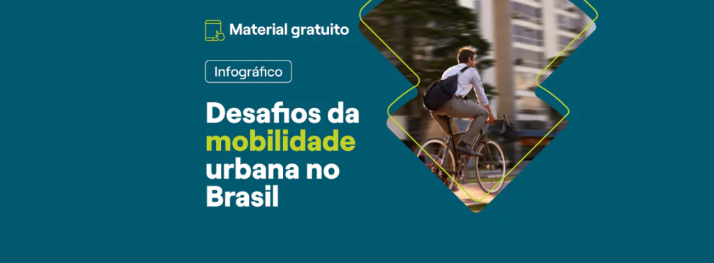 banner do infográfico sobre desafios de mobilidade urbana no brasil